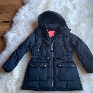 Stylish Black Hooded Coat